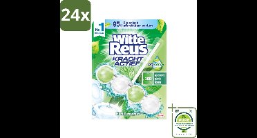 Witte Reus - Toiletblok Kracht Actief Pro Nature - Munt & Eucalyptus - 1 Toiletblok - Voordeelverpakking - 24 stuks - Toiletblok - Reinigingsmiddel