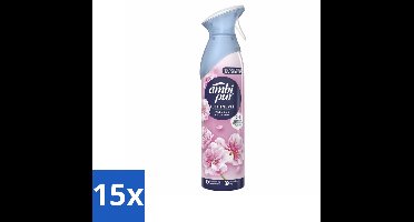 Ambi Pur - Air Effects - Spray Luchtverfrisser - Vleugje Bloesem - 185 ml - Bulkverpakking - 15 stuks