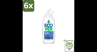 Ecover - Toiletreiniger - Zeebries & Salie - 750 ml - Voordeelverpakking - 6 stuks - Toilet schoonmaak - Toiletreiniger