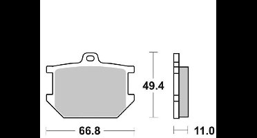 Plaquette de frein SBS pour Moto Yamaha 850 XS 1980 à 1988 507HF Neuf