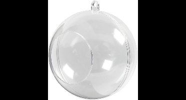 Creativ Company Decoballen met Opening 8 cm, Transparant 5 stuks