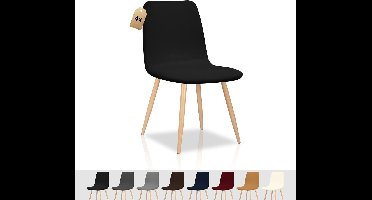 Stoelhoezen-Stoelbeschermers-set van 4-zwart-c