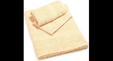 Zacht en Absorberend Gastendoek van Katoen in Vanillekleur