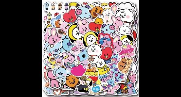 105 Stuks Vinyl Graffiti Stickers voor Koffers, Laptops en Fietsen - Waterdicht