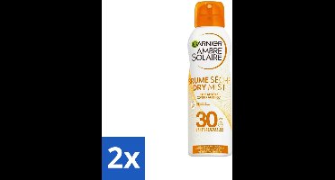 Garnier - Ambre Solaire - Mist Spray - Dry Protect - SPF 30 - 200 ml - Voordeelverpakking - 2 stuks