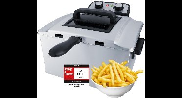 RVV® Frituurpan 5 liter - Frituurpan - Zilver - ‎36cm x 35cm x 25cm