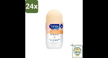 Sanex – Deodorant Roller – Dermo Sensitive – 53 ml - Voordeelverpakking - 24 stuks - Zweet - Geur