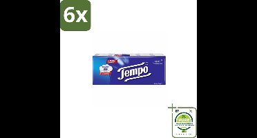 Tempo – Zakdoekjes – Regular - Voordeelverpakking - 6 stuks - Zakdoekjes - Comfortabele zakdoekjes