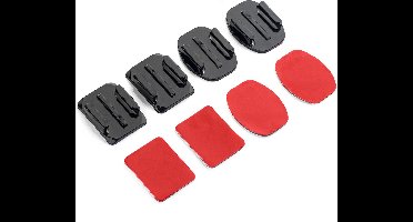 MOJOGEAR Action Camera Mount set Zelfklevend (recht+gebogen)