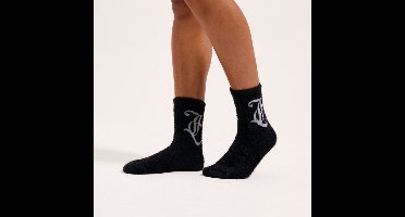 Juicy Couture Juicy Couture Seasonal Fluffy Socks 2 Pack ZWART - Maat One Size