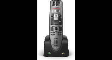 Philips SpeechMike Premium Air SMP4010 - Draadloze dicteermicrofoon - Schuifschakelaar - Lossless spraaktechnologie - Aanraaksensor - Antraciet