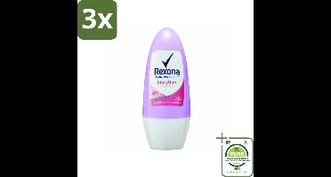 3 x Rexona - Biorythm - Deo Roll-on - Anti-transpirant - Anti-perspirant - 50 ml - Grootverpakking - Anti-transpirant - Deodorant - Zweetbescherming - Langdurige Bescherming - 48 Uur Bescherming