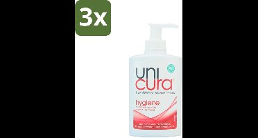 Unicura - Handzeep Pompje - Hygiëne - 250 ml - Bulkverpakking - 3 stuks