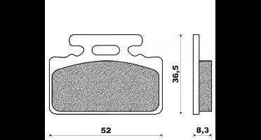 Plaquette de frein SBS pour Scooter Sym 50 Orbit 4T 2007 à 2020 Neuf