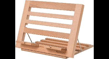 Houten Boekenstandaard met Verstelbare Hoeken en Opvouwbaar Ontwerp - Ideaal voor Recepten, Muziekboeken en Tablets