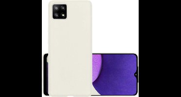 Hoesje - Geschikt voor Samsung Galaxy M22 - Sterk & Shockproof - Hoes Cover - Siliconen Case - Wit