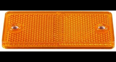Reflector oranje 90x40mm schroefbaar