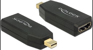 DeLOCK premium Mini DisplayPort naar HDMI adapter - DP 1.2 / HDMI 1.4 (4K 30Hz) / zwart