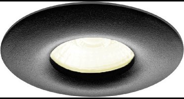 Inbouwspot Minea met Philips HUE White - voor badkamer / overkapping / buiten - inbouwspot - Zwart - rond - IP65 - GU10 - Buitendiameter: 82MM - boorgat: 70-75MM - min. Inbouwdiepte: 70MM