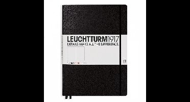 Leuchtturm1917 Notitieboek XL - Master Slim Blanco - Zwart