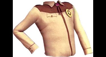 Blouse Wiske met hoed, ster en masker - Maat 128