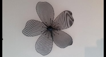 Bloem - Zwart - 48 cm - Metaal
