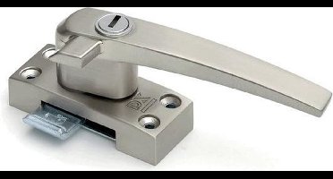 DX - Raamboompje met cilinderslot - rechtshandig met nok - SKG*® - zamac - rvs finish