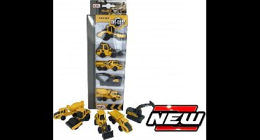 Maisto Volvo SET 5 PACK (WINDOW BOX) geel/zwart schaalmodel 3"