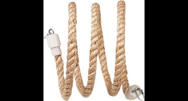 Flamingo - Vogelspeelgoed Sisal touw - Bruin - 32 x 22 x 22 cm