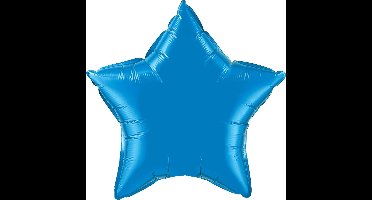 Blauwe Stervormige Folieballon Sapphire Blue - 51cm