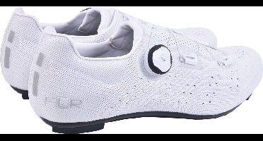 FLR wielrenschoenen F-11 Knit Race Schoen Wit 46