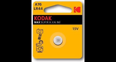 Ultra Alkaline Battery A76 LR44 Blister of 1