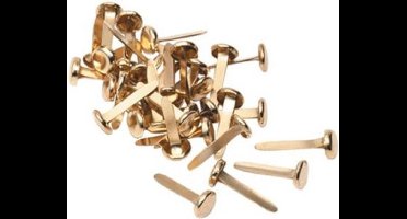 SOHO Splitpennen – Splitpennen – Doorhaalpennen – Gouden Splitpennen – 100 stuks – Goudkleurig