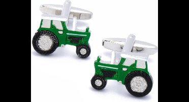 Manchetknopen - Tractor Trekker Groen en Zwart