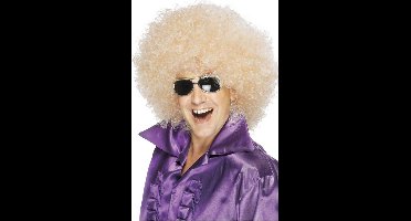 Blonde afropruik volwassene - Verkleedpruik - One size