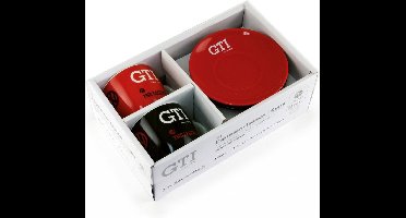 VW GTI Espresso Kop 2-pc Set 100ml - The Legend/rood & zwart