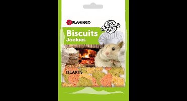 Flamingo Knaagsnack hartjes - Oranje - 100 gr