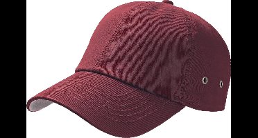 Atlantis Actie 6 Paneel Chino Baseball Cap (Bourgondië)