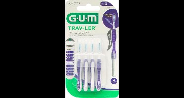 3x GUM Trav-Ler Ragers Paars 1.2mm blister à 4 stuks