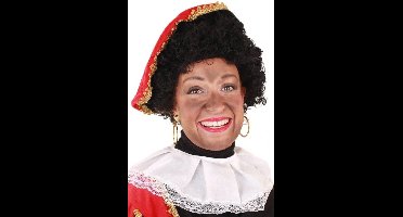 Pruik - Piet - Verstelbare kap - Krulhaar