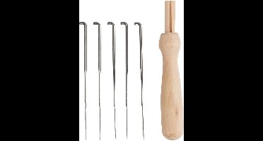 Viltnaald houder, L: 9 cm, 1 set