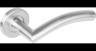 Intersteel Deurkruk Lisa 90° op rozet rvs geborsteld