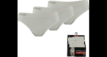 Apollo dames slips | MAAT L | 3-pack | wit