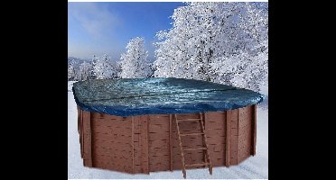 Interline Winterafdekking voor Houten Zwembad Ovaal 8-Hoek 840x490 cm