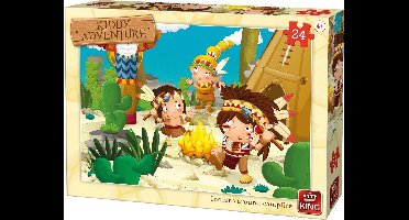 King Kinderpuzzel Indians Around Campfire 24 Stuks