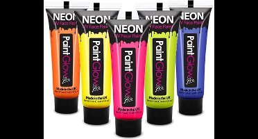 Neon Verf / Blacklight Verf PaintGlow - 5x13ml