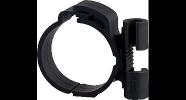 MEPA kabelbuisklem, kunstst, zw, v/buisdiam 38 - 41mm, gesl