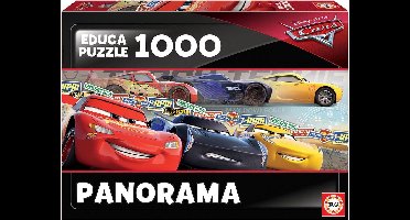Educa puzzel Cars - legpuzzel - panorama puzzel - 1000 stukjes