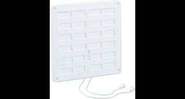 NEDCO ventilatierooster | kunststof | 200 x 200 mm | afsluitbaar | wit