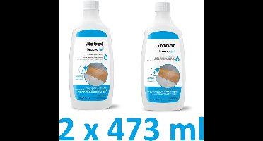 2 x Reinigingsvloeistof voor alle vloeren iRobot Braava jet - Compatibel met alle dweilrobots Braava en Roomba Combo